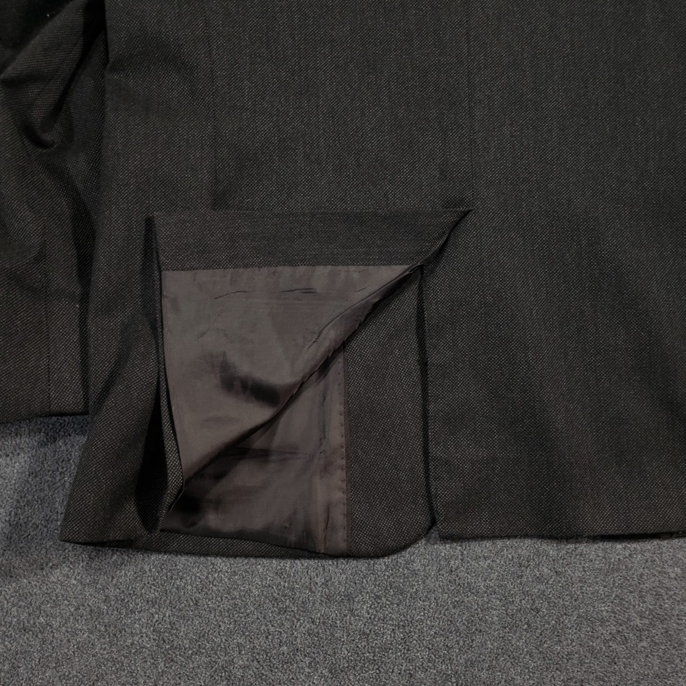 Banana Republic Blazer Mens 42 Regular Charcoal Gray Tailored Slim Sport Coat - Picture 5 of 14